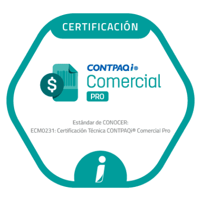 Certificación CONTPAQi — credencial 2 de 13
