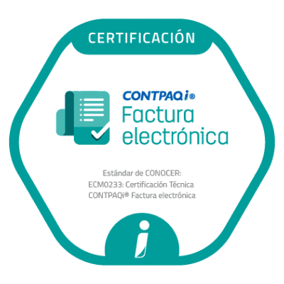 Certificación CONTPAQi — credencial 7 de 13