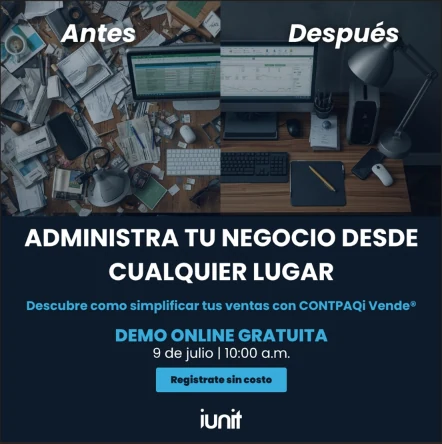 Cartel del evento: Administra tu negocio desde cualquier lugar